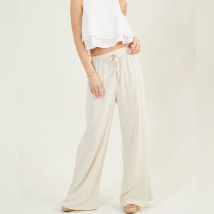 Altar'd State Cream Wide-Leg Pants